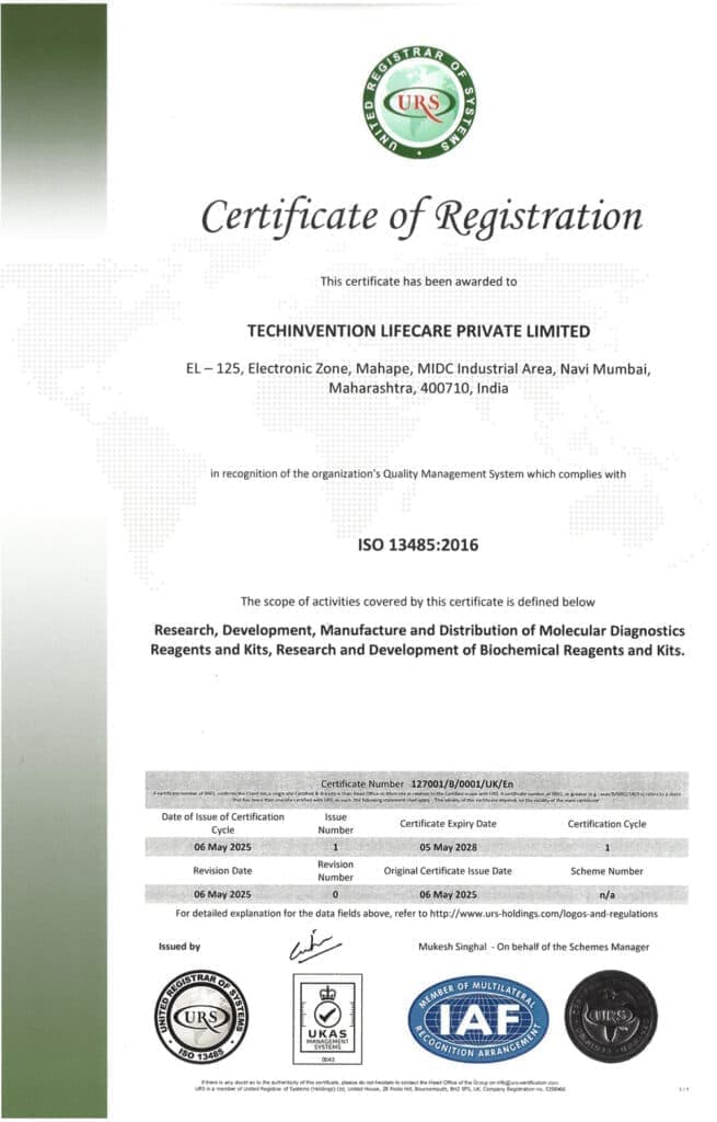 ISO 13485:2016 Certificate
