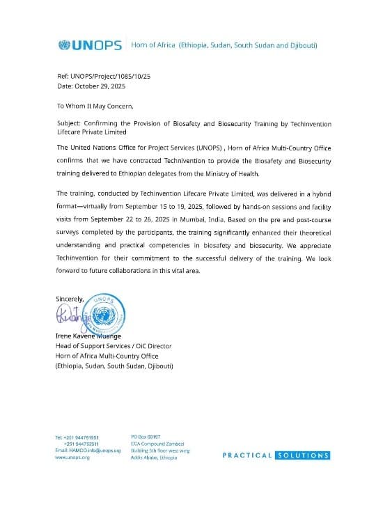 Appreciation Letter